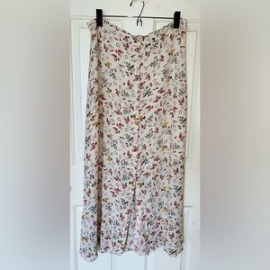 Lucky Brand floral maxi skirt, size L